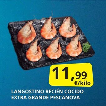 Supermercados MAS Langostino recién cocido oferta