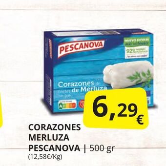 Supermercados MAS Corazones merluza pescanova oferta