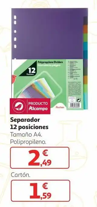 Alcampo Separadores alcampo oferta