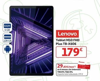 Alcampo Tablet lenovo oferta