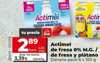 Maxi Dia Actimel danone oferta