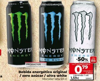 Maxi Dia Bebida energética monster oferta