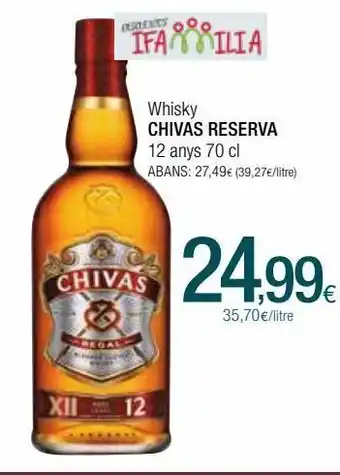 Condis Whisky chivas regal oferta