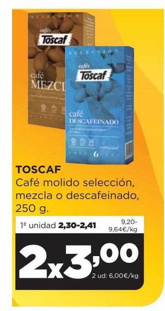 Alimerka Toscaf café molido selección mezcla o descafeinado oferta