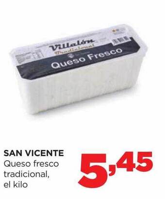 Alimerka San vicente queso fresco tradicional oferta