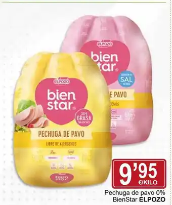 Supermercados Dani Pechuga de pavo 0% bienstar elpozo oferta