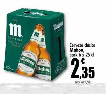 Unide Supermercados Mahou Cerveza Clásica 6x25 cl oferta