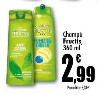 Unide Supermercados Fructis Champú 360 ml oferta