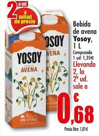 Unide Supermercados Yosoy Avena Bebida De 1 L oferta