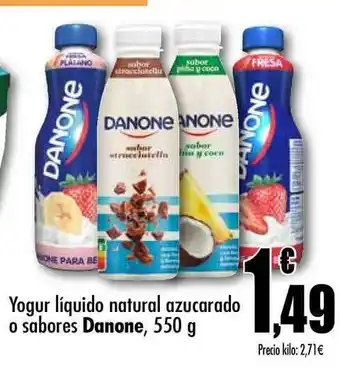 Unide Supermercados Danone Yogur Líquido Natural Azucarado O Sabores 550 g oferta