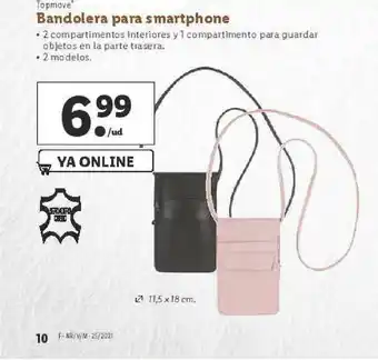 Lidl Topmove Bandolera Para Smartphone oferta