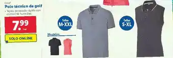 Lidl Crivit Polo Técnico De Golf oferta