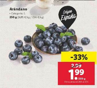 Lidl Arándano oferta