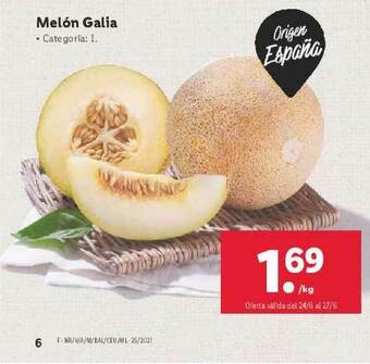 Lidl Melòn Galia oferta