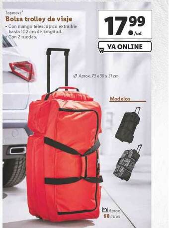 Lidl Topmove Bolsa Trolley De Viaje oferta