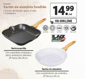 Lidl Ernesto Sartén De Aluminio Fundido oferta