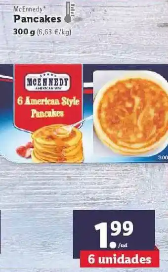 Lidl 6 American Style PancakesMcEnnedy Pancakes 300 G oferta