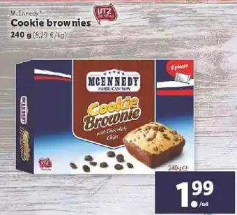 Lidl Cookie Brownie McEnnedy Cookie Brownies 240 G oferta