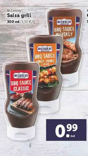 Lidl Bbq Sauce Classic McEnnedy Salsa Grill 300 ML oferta