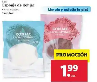 Lidl Clen Esponja De Konjac 1 Unidad oferta