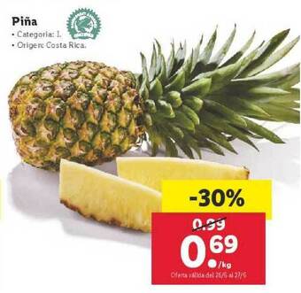 Lidl Piña oferta