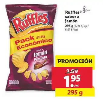 Lidl Ruffles Sabor O Jamón 295 G oferta