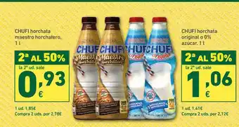 HiperDino Chufi Horchata Maestro Horchatero 1L O Chufi Horchata Original O 0% Azúcar 1L oferta