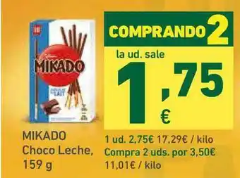 HiperDino Mikado Choco Leche, 159 G oferta