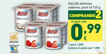 HiperDino Kalise Distintos Sabores Pack 4x125 G oferta