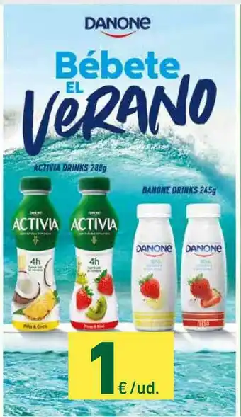 HiperDino Activia Drinks 280 G O Danone Drinks 245 G oferta