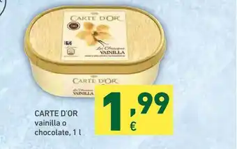 HiperDino Carte D'Or Vainilla O Chocolate 1L oferta