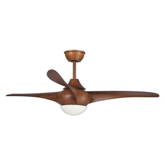 Lúzete Ventilador de techo led parrish marrón oferta