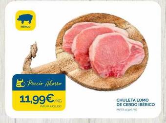 Cash Ecofamilia Chuleta lomo de cerdo ibérico oferta