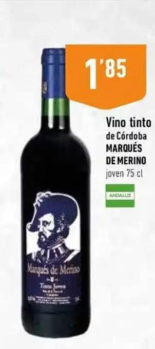 Supermercados Deza Vino tinto de córdoba marqués de merino joven oferta