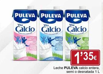 Supermercados Dani Leche puleva calcio entera, semi o desnatada oferta