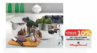 Alcampo Set 2 ollas super rápiad athenas oferta