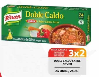 Alcampo Doble caldo carne knorr oferta