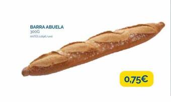 Supermercados La Despensa Barra abuela oferta