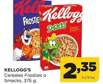 Alimerka Kellogg's cereales frosties o smacks oferta