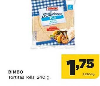 Alimerka Bimbo tortitas rolls oferta