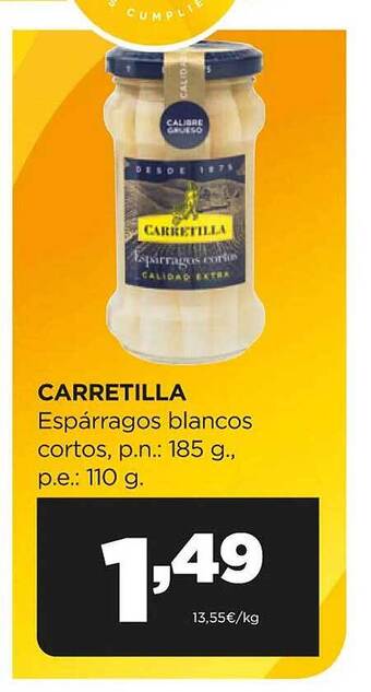 Alimerka Carretilla espárragos blancos cortos oferta