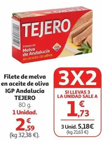 Alcampo Melva en aceite tejero oferta