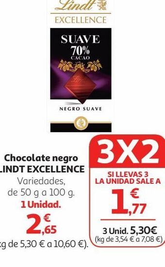 Alcampo Chocolate lindt oferta
