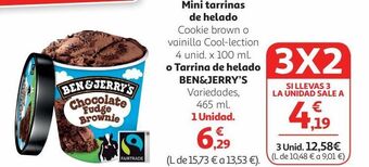 Alcampo Tarrina de helado ben & jerry's oferta