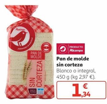 Alcampo Pan de molde alcampo oferta