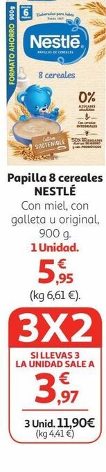 Alcampo Papilla nestlé oferta