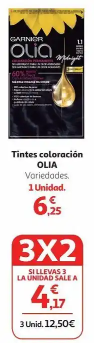Alcampo Tinte de pelo olia oferta
