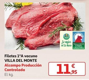 Alcampo Filetes de vacuno villa del monte oferta