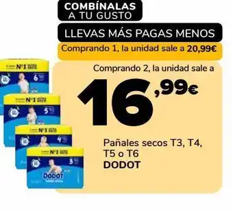 Supeco Pañales secos dodot oferta