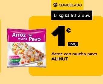 Supeco Arroz con mucho pavo alinut oferta